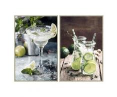 La Casa »Lemon Drinks« Glasbilder 40x60 cm 2er-Set