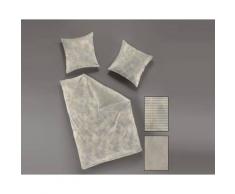 Bierbaum Satin-Bettwäsche Stein 6795-31 155x220 cm / 80x80 cm