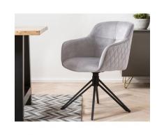 SalesFever »Walo« Armlehnstuhl hellgrau 59x83x60 cm