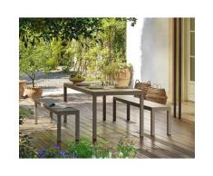 NARDI »Rio« Alu-Garten-Bank tortora