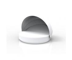 Vondom »VELA« Outdoor Daybed rund mit neigbarer Rückenlehne inkl. Faltdach – erhältlich in 4 Farben