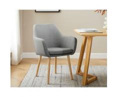 SalesFever »Darla« Armlehnstuhl hellgrau 62x84x60 cm