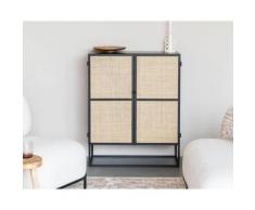 designline »Guuji« Low 2Do Sideboard schwarz