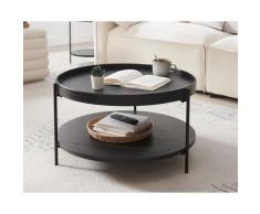 SalesFever »Arlo« Couchtisch schwarz 69x39x69 cm