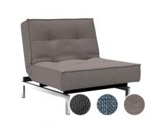 Innovation »Splitback« Stuhl Styletto Helles Holz/Schwarz / 525 Mixed Dance Light Blue