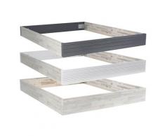 Hasena Coast-Line Akazie Bettrahmen Superb 160x200 cm Akazie natur/anthrazit profiliert