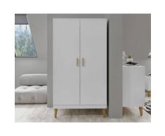 KocotKids »Kubi« Kleiderschrank in weiß 184x100x55 cm