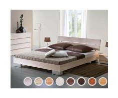 Hasena Wood-Line Massivholzbett Reca/Duo 100x200 cm Buche schoko inox