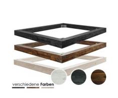 Hasena Factory-Line Bettrahmen Bloc 16 160x200 cm / Akazie Vintage braun, lackiert