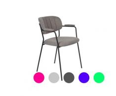 designline »Jolien« Armlehnstuhl schwarz/grau