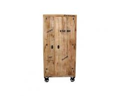 SIT »Rustic« Massivholz Mango Kleiderschrank 1964-04