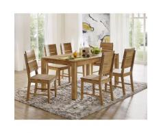 3S Frankenmöbel »Allrounder« Massivholz Esstisch 140x90 cm / Wildeiche geölt / mit Funktion / TI-0122