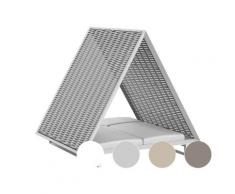 Vondom »VINEYARD« Outdoor Daybed gewebtes Seildach Taupe mit Bezug Silvertex Taupe 4024 / Dach Cordon Taupe 1048