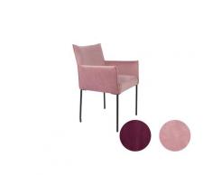 designline »Dion Velvet« Polsterstuhl mit Armlehne – erhältlich in 4 Farben