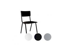 Zuiver Stuhl Back to School Schwarz