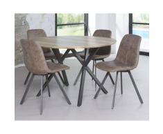 designline »Faria« Esstisch Eiche ⌀120x76 cm