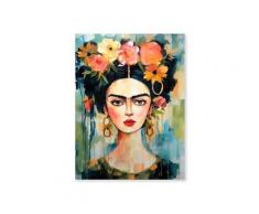 La Casa »Frau mit blumiger Aufsteckfrisur« Ölbild handbemalt 90x120 cm auf Leinwand