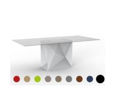 Vondom »FAZ« Outdoor Säulentisch 300x120 cm / Weiss / Basic matt / White