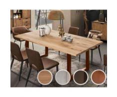 SIT Tops & Tables »Nebraska« Esstisch Wildeiche 200x100 cm / Eisen antikschwarz