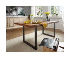 3S Frankenmöbel »Bern« Massivholz Esstisch Akazie lackiert TI-0481 / Akazie / 180x90 cm / schwarz