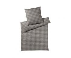 JOOP! »Soft Checks« Bettwäsche Taupe 45000-17 Bettwäsche / 135x200 cm / 80x80 cm
