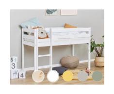Hoppekids »ECO Comfort« Halbhochbett 90x200 cm / Pale Green