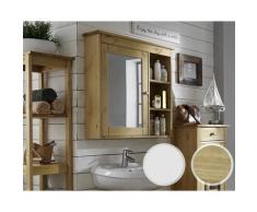 Massivholz »Splash« Badezimmer Spiegelschrank – erhältlich in 2 Ausführungen