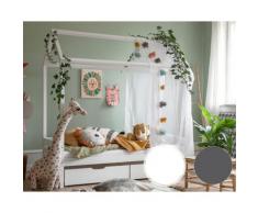 Hoppekids »ECO Dream« Hausbett smoked pearl / 90x200cm / ohne Leiter