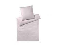 Elegante Mako-Satin Bettwäsche »Solid Jersey« Rose 3506-01 Bettwäsche / 155x220 cm / 80x80 cm