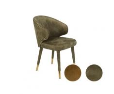 Dutchbone »Lunar« Stuhl Samt ocker