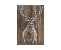 die Faktorei »Hirsch« Wandbild auf Holz 80x120 cm