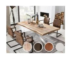 SIT Tops & Tables »Delaware« Mango Massivholz Esstisch 220x100 cm / Eisen antiksilber