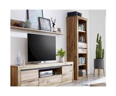 3S Frankenmöbel »Natura« Massivholz Bücherregal WZ-0181 / 71x190x35 cm