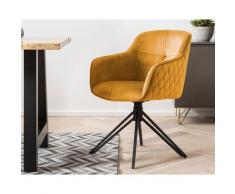 SalesFever »Walo« Armlehnstuhl gelb 59x83x60 cm