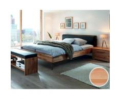 Hasena Wood-Line Massivholzbett Premium Tondo/Ceneri 160x200 cm / Kernbuche natur, geölt