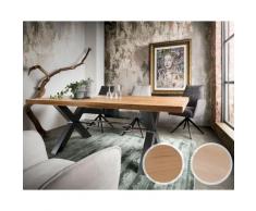 Massivholz »Illinois« Tabula Rasa Esstisch 4 cm / voll massiv / Wildeiche natur / 180x90 cm