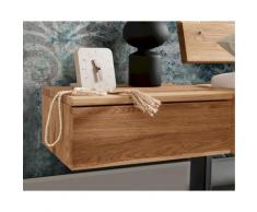 Massivholz »Edmonton« Wildeiche Hänge-Nachttisch