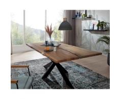 3S Frankenmöbel »Eclipse« Epoxid Wildeiche Esstisch 200x100 cm / Epoxid schwarz