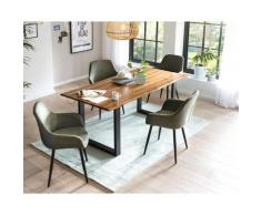 SalesFever »Lando-Leo« Esszimmergruppe Akazie grün – erhältlich in 2 Größen