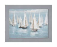 La Casa »Segelboote auf dem Wasser« Ölbild handbemalt 90x120 cm