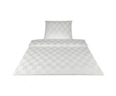 Elegante Mako-Satin Bettwäsche »Courage« Weiß 2244-00 Bettwäsche / 155x220 cm / 80x80 cm