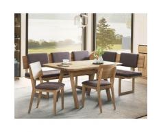 Schösswender »Deven« Eckbankgruppe I Gavin 03 beige / Wildeiche Samtöl