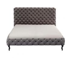 Kare Design »Desire« Velvet Bett Hoch Silbergrau