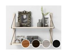 Bodahl »Alina« Regal System Rustic Oak Wandleisten 175 cm / smoked