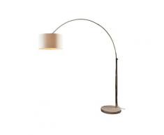 SalesFever »Alumi« Bogenleuchte weiß