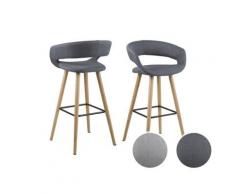 Actona »Grace« Barhocker 55x98x46,5 cm / hellgrau