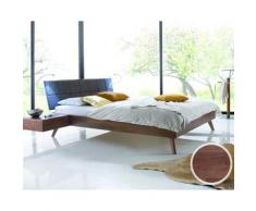 Hasena Wood-Line Massivholzbett Classic Leno/Malta 160x200 cm / Buche walnuss, geölt