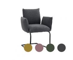 designline »SIT DOWN« Polsterstuhl Swing ohne Armlehnen / anthrazit