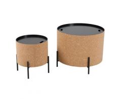 Möbilia »Emanuel« Couchtisch 2er-Set aus Kork