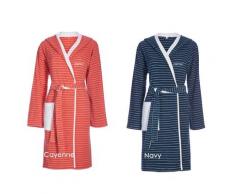Esprit Frottier Bademantel Grat Bathrobe Navy XL